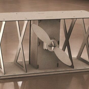 Intra απο ξύλο plywood 3mm-4mm πάχος – Ξύλινο τραπέζι σε σχήμα αεροπλάνου 15x20 cm INTRAVECTRY-MY552165 - Image 1
