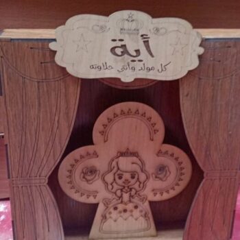 Intra απο ξύλο plywood 3mm-4mm πάχος – Νύφη δώρο γενεθλίων Θέατρο Ξύλινο μοντέλο 25x25 cm INTRAVECTRY-MY559640 - Image 1