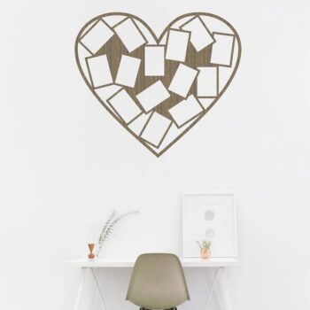 Intra απο ξύλο plywood 3mm-4mm πάχος – Κορνίζα σε σχήμα καρδιάς για το ξύλο 14 Φεβρουαρίου 45x50 cm INTRAVECTRY-MY556973 - Image 1