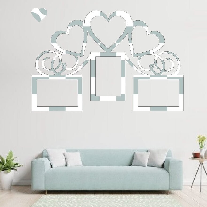 Intra απο ξύλο plywood 3mm-4mm πάχος – ξύλο πολλών κορνίζων με θέμα αγάπης 25x30 cm INTRAVECTRY-MY558573