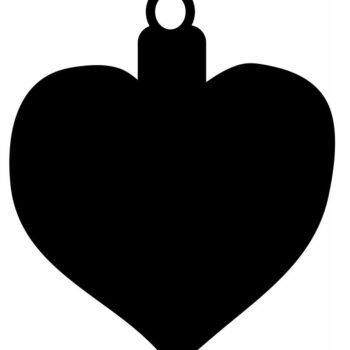 Intra απο ξύλο plywood 3mm-4mm πάχος – Κενό χριστουγεννιάτικο στολίδι καρδιάς 20x25 cm INTRAVECTRY-MY549914 - Image 3