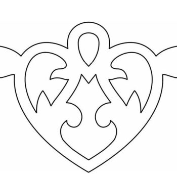 Intra απο ξύλο plywood 3mm-4mm πάχος – Αναμνηστικό στολίδι φτερών καρδιάς 30x35 cm INTRAVECTRY-MY559613 - Image 4