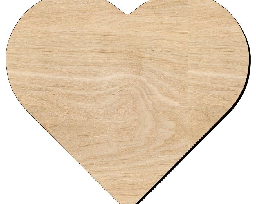Intra απο ξύλο plywood 3mm-4mm πάχος – Κενό ξύλο ξύλινης κοπής καρδιών για χειροτεχνίες 20x25 cm INTRAVECTRY-MY543082