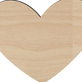 Intra απο ξύλο plywood 3mm-4mm πάχος – ξύλο αποκοπής σχήματος Heart Craft 15x20 cm INTRAVECTRY-MY543086 - Image 1