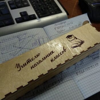 Intra απο ξύλο plywood 3mm-4mm πάχος – Ξύλινο κουτί για στυλό και μονάδα flash 25x25 cm INTRAVECTRY-MY553236 - Image 2