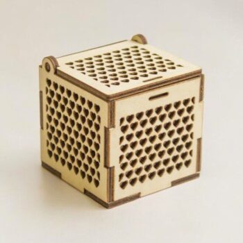 Intra απο ξύλο plywood 3mm-4mm πάχος – Ξύλινο κουτί κοσμημάτων με καρδιές 25x25 cm INTRAVECTRY-MY553881 - Image 1