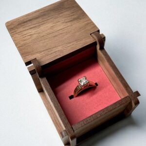 Intra απο ξύλο plywood 3mm-4mm πάχος – Ξύλινο δαχτυλίδι κουτί για γάμο 12x15 cm INTRAVECTRY-MY545949