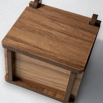 Intra απο ξύλο plywood 3mm-4mm πάχος – Ξύλινο δαχτυλίδι κουτί για γάμο 12x15 cm INTRAVECTRY-MY545949 - Image 2