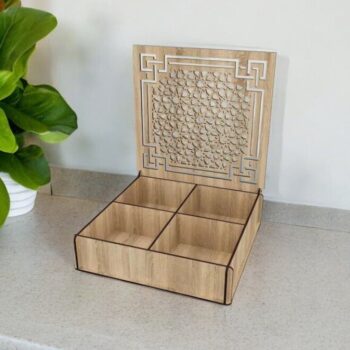 Intra απο ξύλο plywood 3mm-4mm πάχος – Διακοσμητικό ξύλινο κουτί δώρου 25x30 cm INTRAVECTRY-MY544610 - Image 2