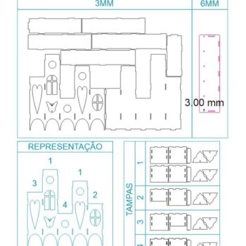 Intra απο ξύλο plywood 3mm-4mm πάχος – Terraced House Tea Bag Dispenser 35x40 cm INTRAVECTRY-MY560313 - Image 3