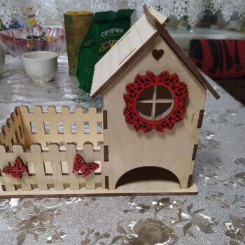 Intra απο ξύλο plywood 3mm-4mm πάχος – Κουτιά ζαχαροπλαστικής με πεταλούδες 50x60 cm INTRAVECTRY-MY560393 - Image 2