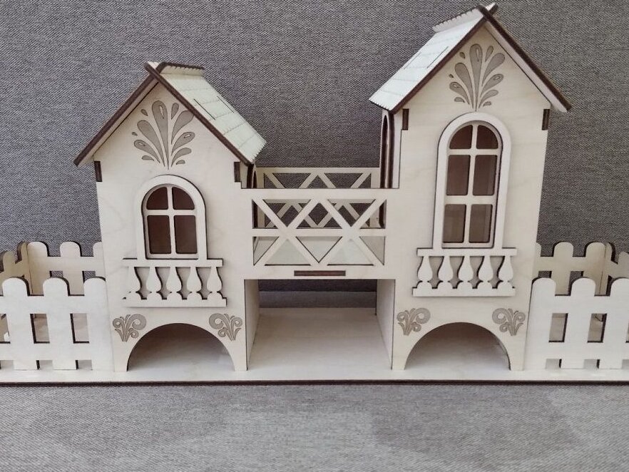 Intra απο ξύλο plywood 3mm-4mm πάχος – Τσάι Βίλα Σπίτι 30x35 cm INTRAVECTRY-MY560336