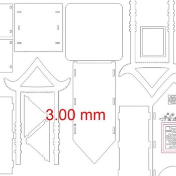 Intra απο ξύλο plywood 3mm-4mm πάχος – Κινέζικη θήκη για φακελάκι τσαγιού 12x15 cm INTRAVECTRY-MY551965 - Image 5