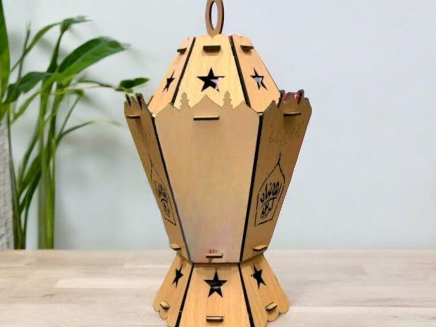 Intra απο ξύλο plywood 3mm-4mm πάχος – Φανάρι του Ραμαζάν Καρίμ 35x40 cm INTRAVECTRY-MY543166