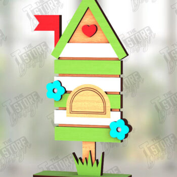 Intra απο ξύλο plywood 3mm-4mm πάχος – Summer Sign| Στοιχεία του καλοκαιριού Δίασταση  40x30 cm INTRAFABR-123031740 - Image 1