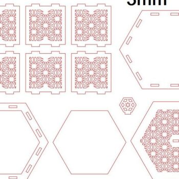 Intra απο ξύλο plywood 3mm-4mm πάχος – Διακοσμητικό Ξύλινο Κουτί κοσμημάτων 20x20 cm INTRAVECTRY-MY543189 - Image 2