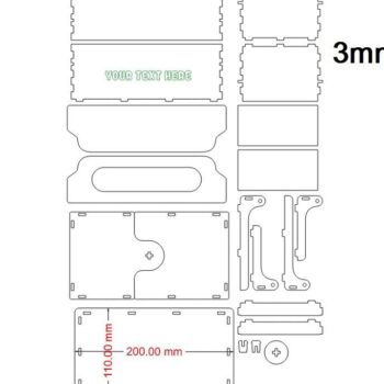 Intra απο ξύλο plywood 3mm-4mm πάχος – Ανοιχτό ξύλινο κουτί δύο πλευρών 50x60 cm INTRAVECTRY-MY556762 - Image 3