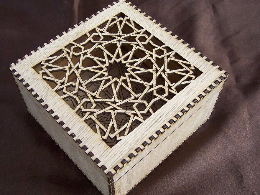 Intra απο ξύλο plywood 3mm-4mm πάχος – Ξύλινο διακοσμητικό κουτί μπιμπελό 40x40 cm INTRAVECTRY-MY544187