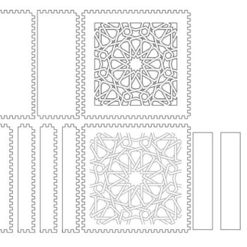 Intra απο ξύλο plywood 3mm-4mm πάχος – Ξύλινο διακοσμητικό κουτί μπιμπελό 20x20 cm INTRAVECTRY-MY556786 - Image 4