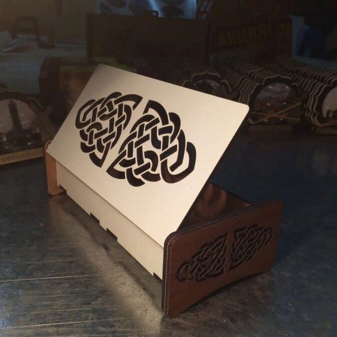 Intra απο ξύλο plywood 3mm-4mm πάχος – Κομψό ξύλο σχεδίασης ξύλινου κουτιού 35x40 cm INTRAVECTRY-MY557045