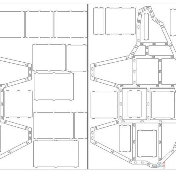 Intra απο ξύλο plywood 3mm-4mm πάχος – Αποθήκευση παιχνιδιών Bear με ξύλο CDR για ράφι για το παιδικό δωμάτιο 40x45 cm INTRAVECTRY-MY559137 - Image 2