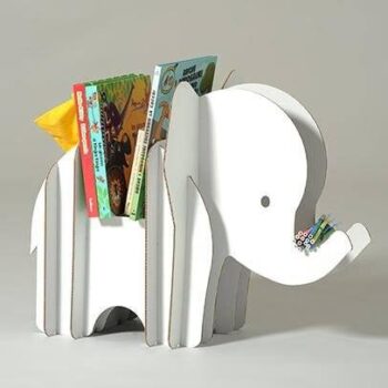 Intra απο ξύλο plywood 3mm-4mm πάχος – ξύλο Βιβλιοθήκη Baby Elephant για παιδιά 30x30 cm INTRAVECTRY-MY543248 - Image 1