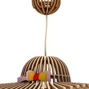 Intra απο ξύλο plywood 3mm-4mm πάχος – Ξύλινος πολυέλαιος Fantasy 12x15 cm INTRAVECTRY-MY544573