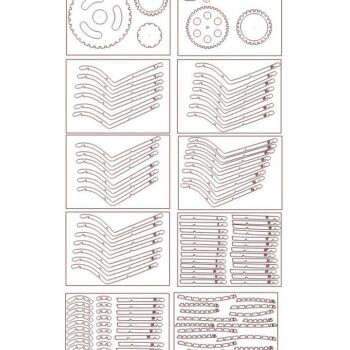 Intra απο ξύλο plywood 3mm-4mm πάχος – Ξύλινος πολυέλαιος Fantasy 30x30 cm INTRAVECTRY-MY547104 - Image 2