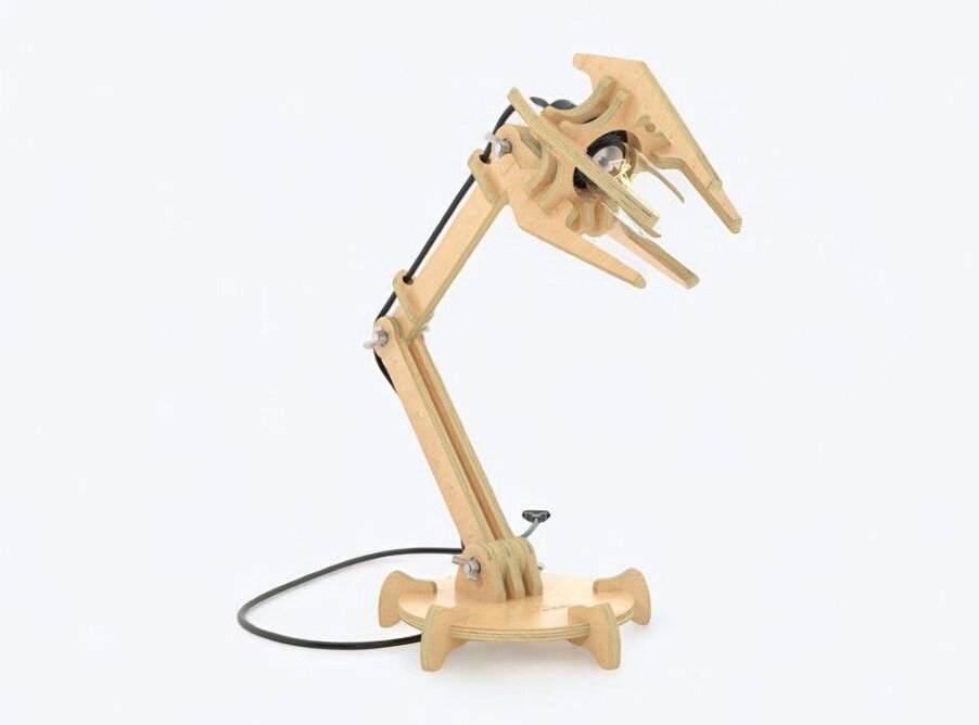 Intra απο ξύλο plywood 3mm-4mm πάχος – Επιτραπέζιο φωτιστικό με αρθρωτό κόντρα πλακέ 35x40 cm INTRAVECTRY-MY543857