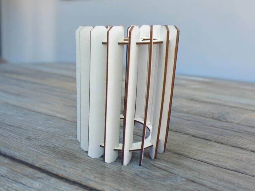 Intra απο ξύλο plywood 3mm-4mm πάχος – Ξύλινο αμπαζούρ 20x25 cm INTRAVECTRY-MY557870