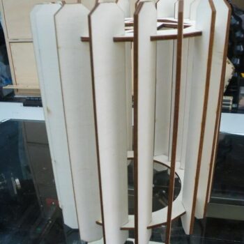 Intra απο ξύλο plywood 3mm-4mm πάχος – Ξύλινο αμπαζούρ 25x30 cm INTRAVECTRY-MY552149 - Image 3