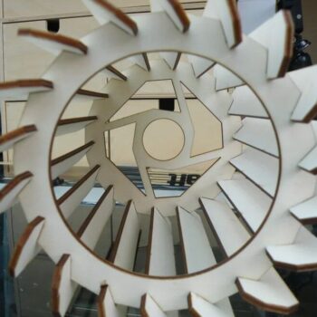 Intra απο ξύλο plywood 3mm-4mm πάχος – Ξύλινο αμπαζούρ 25x30 cm INTRAVECTRY-MY552149 - Image 4