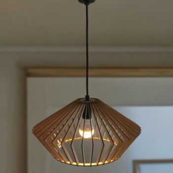 Intra απο ξύλο plywood 3mm-4mm πάχος – Vintage Ξύλινος Πολυέλαιος Οροφής 15x15 cm INTRAVECTRY-MY543319 - Image 2