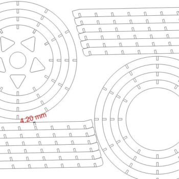 Intra απο ξύλο plywood 3mm-4mm πάχος – Διακοσμητικό Ξύλινο Κρεμαστό Φωτιστικό 20x20 cm INTRAVECTRY-MY554049 - Image 4