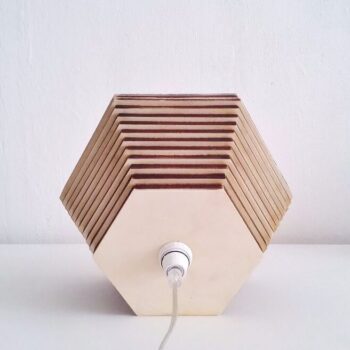 Intra απο ξύλο plywood 3mm-4mm πάχος – Ξύλινο Φωτιστικό Κυψέλης 35x40 cm INTRAVECTRY-MY557878 - Image 2