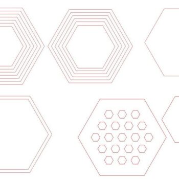 Intra απο ξύλο plywood 3mm-4mm πάχος – Ξύλινο Φωτιστικό Κυψέλης 35x40 cm INTRAVECTRY-MY557878 - Image 5