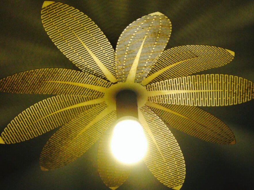 Intra απο ξύλο plywood 3mm-4mm πάχος – Ανοιχτή απόχρωση Living Hinge Flower 20x20 cm INTRAVECTRY-MY547384