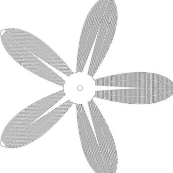 Intra απο ξύλο plywood 3mm-4mm πάχος – Ανοιχτή απόχρωση Living Hinge Flower 20x20 cm INTRAVECTRY-MY547384 - Image 3