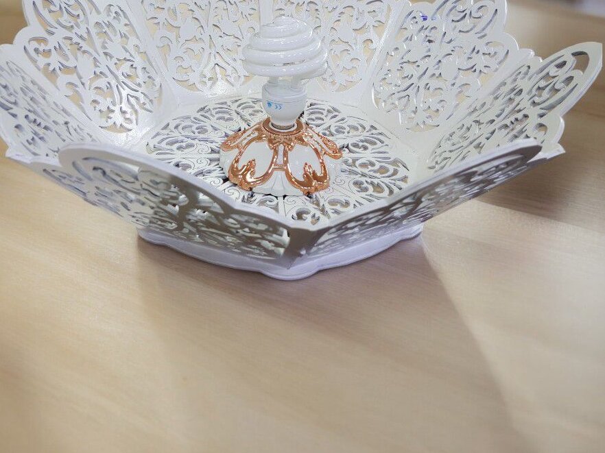 Intra απο ξύλο plywood 3mm-4mm πάχος – Scroll Saw Pattern Bowl Αμπαζούρ 30x35 cm INTRAVECTRY-MY547385