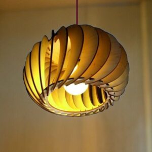 Intra απο ξύλο plywood 3mm-4mm πάχος – Ξύλινο φωτιστικό οροφής πολλαπλών στρώσεων 12x15 cm INTRAVECTRY-MY557887