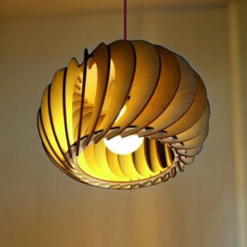 Intra απο ξύλο plywood 3mm-4mm πάχος – Ξύλινο φωτιστικό οροφής πολλαπλών στρώσεων 20x25 cm INTRAVECTRY-MY543328 - Image 1