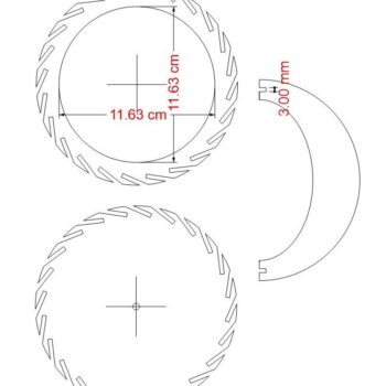 Intra απο ξύλο plywood 3mm-4mm πάχος – Ξύλινο φωτιστικό οροφής πολλαπλών στρώσεων 20x25 cm INTRAVECTRY-MY543328 - Image 2
