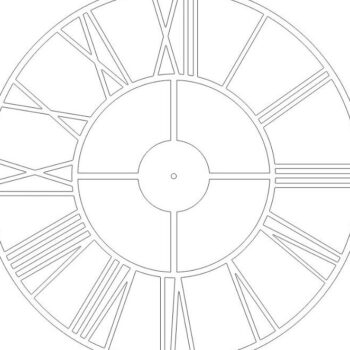 Intra απο ξύλο plywood 3mm-4mm πάχος – Μοντέρνο ρολόι τοίχου 40x45 cm INTRAVECTRY-MY543340 - Image 3