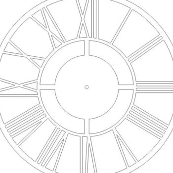 Intra απο ξύλο plywood 3mm-4mm πάχος – Κομψό ρολόι τοίχου από ξύλο 10x10 cm INTRAVECTRY-MY557081 - Image 3