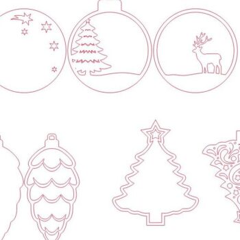 Intra απο ξύλο plywood 3mm-4mm πάχος – Παιχνίδια Χριστουγεννιάτικου Δέντρου 50x60 cm INTRAVECTRY-MY543346 - Image 3