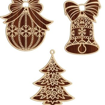 Intra απο ξύλο plywood 3mm-4mm πάχος – Χριστουγεννιάτικα Κρεμαστά Στολίδια 30x35 cm INTRAVECTRY-MY553967 - Image 3