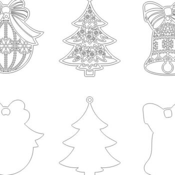 Intra απο ξύλο plywood 3mm-4mm πάχος – Χριστουγεννιάτικα Κρεμαστά Στολίδια 30x35 cm INTRAVECTRY-MY553967 - Image 4