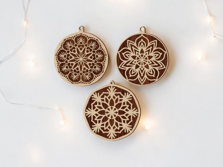 Intra απο ξύλο plywood 3mm-4mm πάχος – Χριστουγεννιάτικα στολίδια με δύο στρώσεις 50x60 cm INTRAVECTRY-MY547321