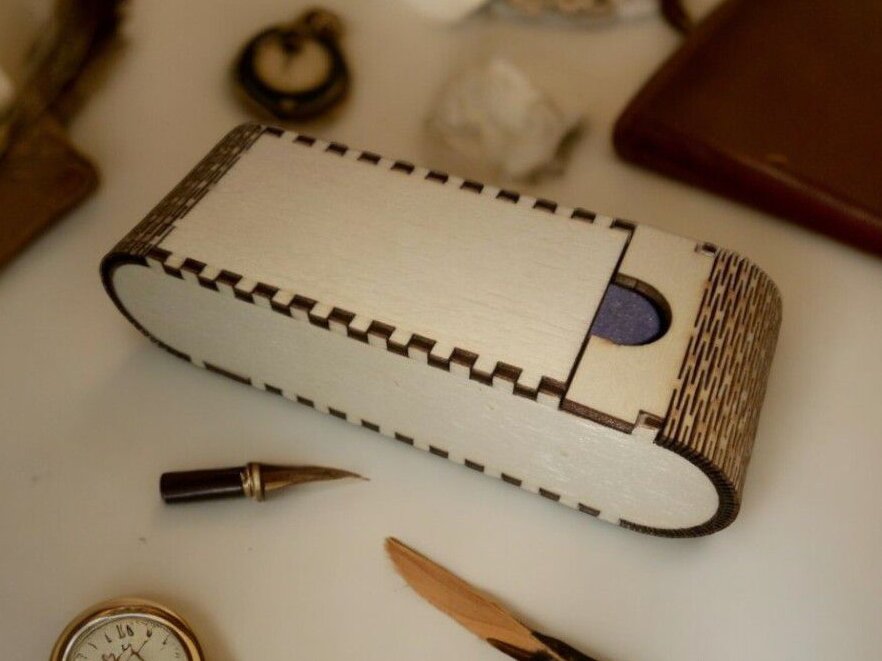 Intra απο ξύλο plywood 3mm-4mm πάχος – Ξύλινο κουτί γυαλιών 25x25 cm INTRAVECTRY-MY543378