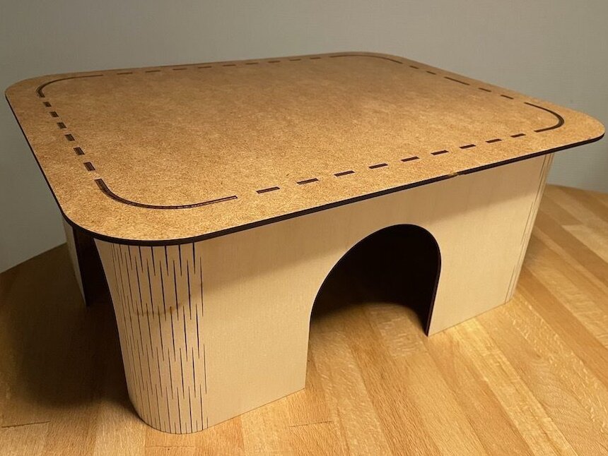 Intra απο ξύλο plywood 3mm-4mm πάχος – Σπίτι ινδικών χοιριδίων με ξύλο CDR με γωνίες ζωντανών μεντεσέδων 35x40 cm INTRAVECTRY-MY543384